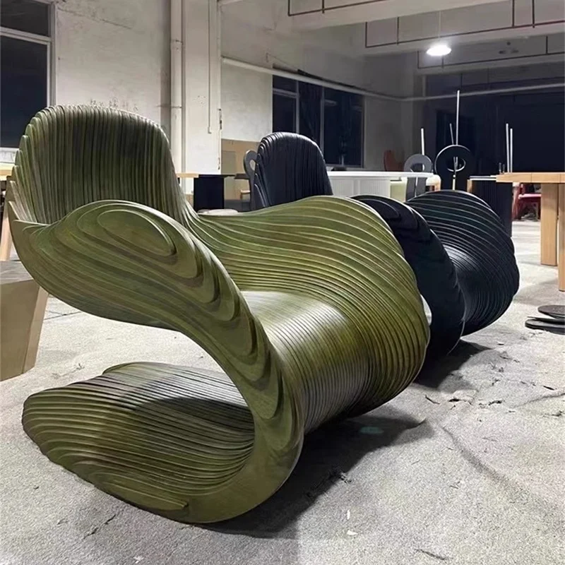 Solid wood unique shape lounge chair with backrest rocking chair for creative relaxation furniture in the living room
Solid wood unique shape lounge chair with backrest rocking chair for creative relaxation furniture in the living room