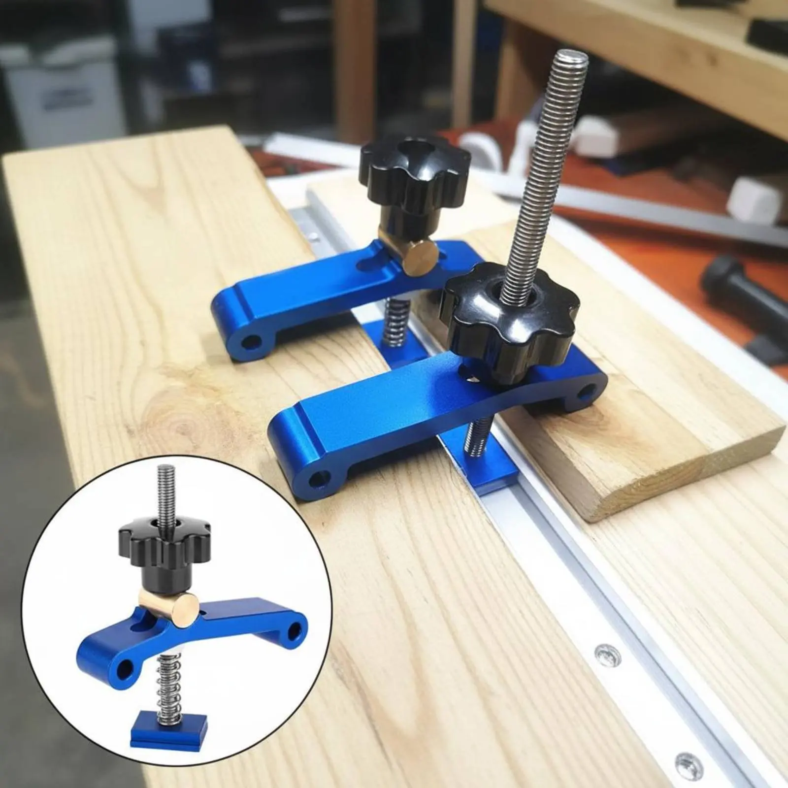 T-Slot Hold down Clamp Quick Positioning T-Track Hold down Clamp Tool Accessory DIY Friendly Easy to Install for Woodworkers
T-Slot Hold down Clamp Quick Positioning T-Track Hold down Clamp Tool Accessory DIY Friendly Easy to Install for Woodworkers