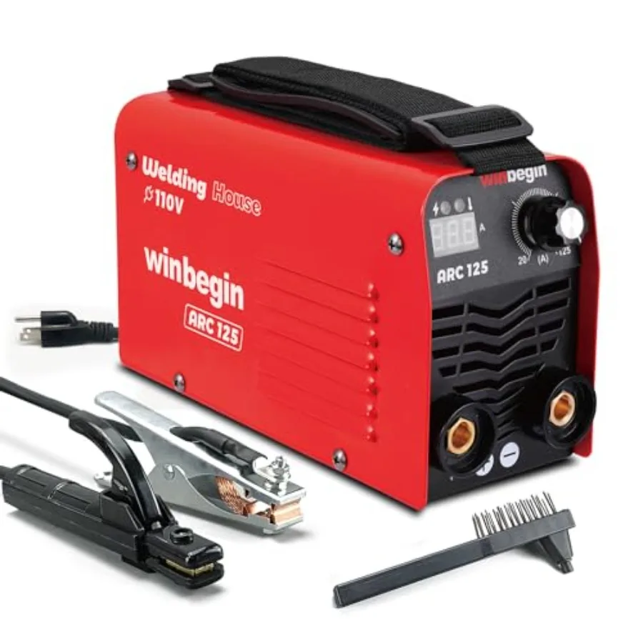 125A 110V Mini Welding hine, Arc Welder and Stick Welder, Portable IGBT Inverter Welder, True 125A Actual Output, Duty Cycle fo
125A 110V Mini Welding hine, Arc Welder and Stick Welder, Portable IGBT Inverter Welder, True 125A Actual Output, Duty Cycle fo