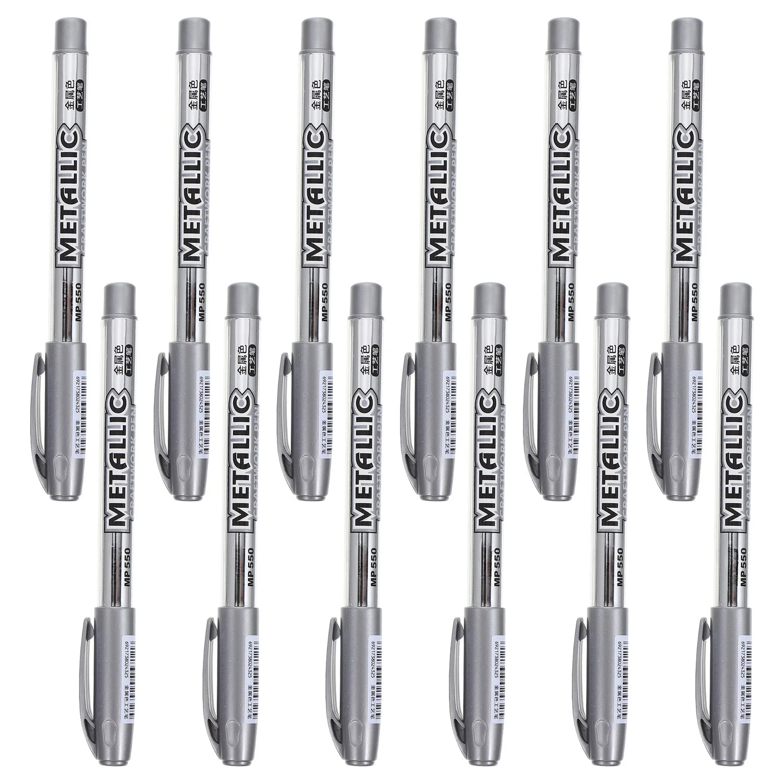 12Pcs Metallic Marking Pens Shiny Permanent Smooth Appearance Wide Application Coverage for DIY Projects and Gift Ideas
12Pcs Metallic Marking Pens Shiny Permanent Smooth Appearance Wide Application Coverage for DIY Projects and Gift Ideas