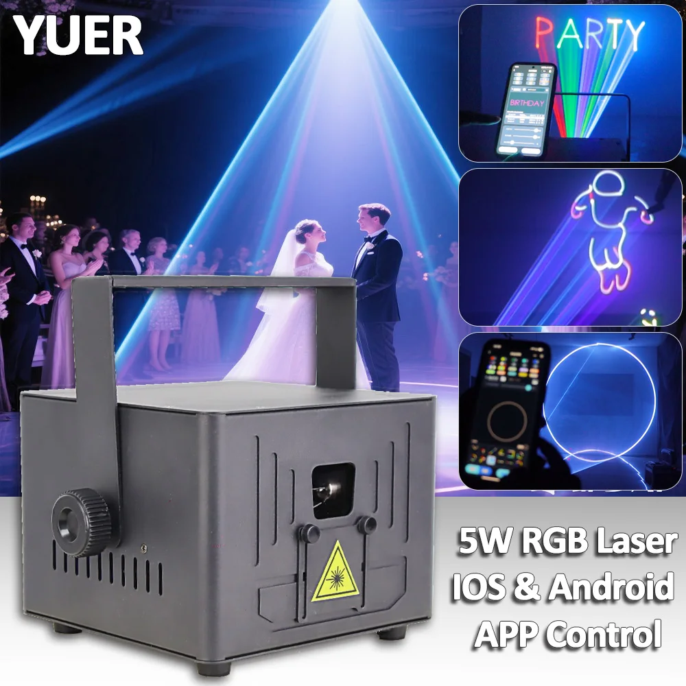 YUER Bluetooth 5W RGB Animation Laser Ios Android App Control для свадьбы Dj Party Club Night Bar Крытый проектор Сценический свет
YUER Bluetooth 5W RGB Animation Laser Ios Android App Control для свадьбы Dj Party Club Night Bar Крытый проектор Сценический свет