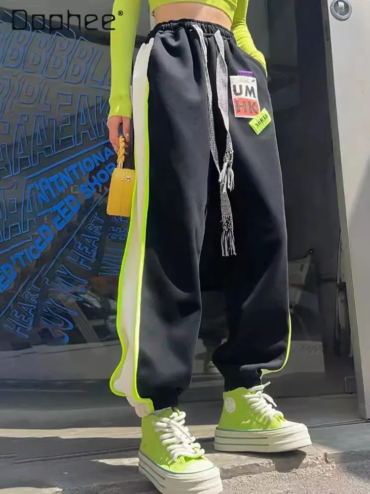 European Goods Trendy Brand Sweatpants Women Spring Autumn Loose Casual Fashion Versatile Street Sports Style cargo pants
European Goods Trendy Brand Sweatpants Women Spring Autumn Loose Casual Fashion Versatile Street Sports Style cargo pants