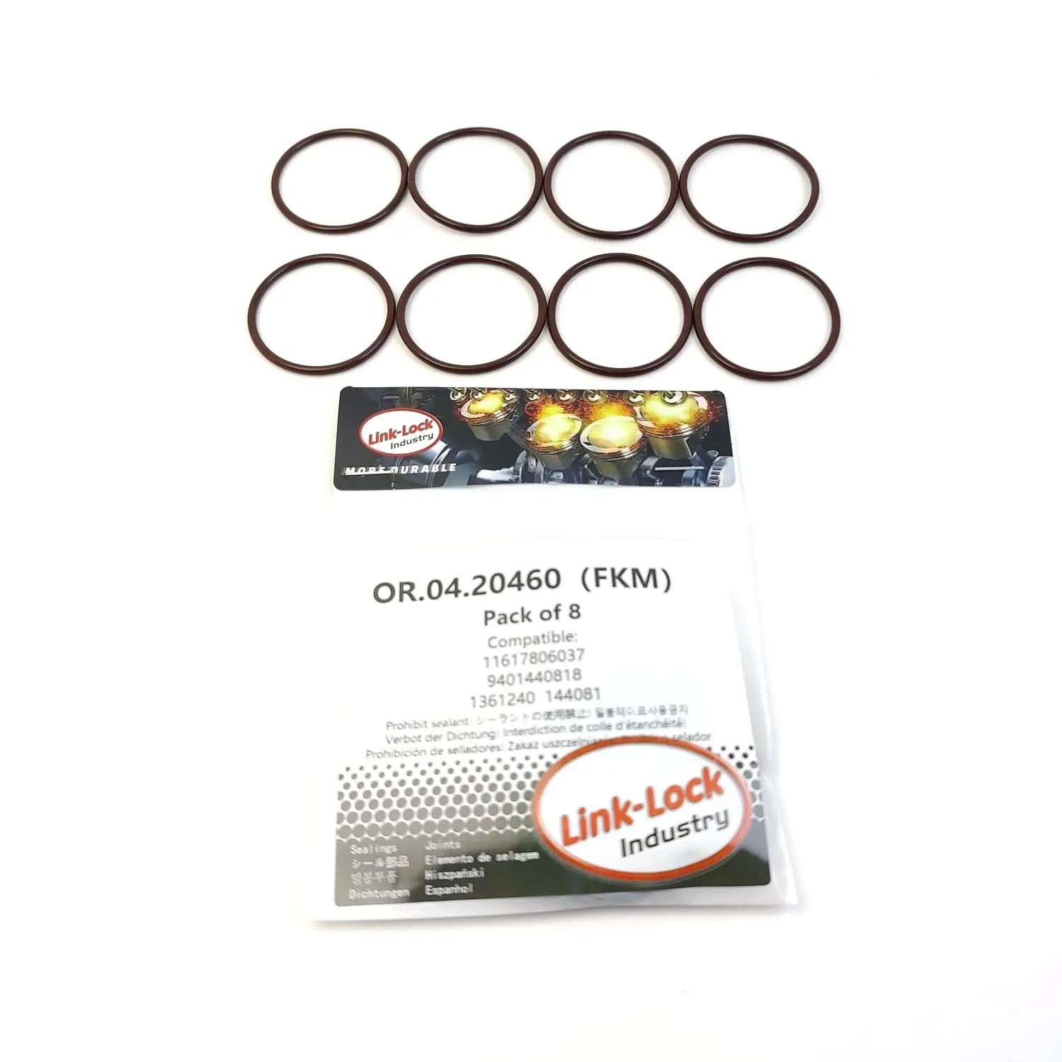 LINK-LOCK 8PCS OR.04.20460 FKM Viton Sealing O-Ring Kit of Booster Intake Hose 11617806037 9401440818 1361240 144081 for CITROEN
LINK-LOCK 8PCS OR.04.20460 FKM Viton Sealing O-Ring Kit of Booster Intake Hose 11617806037 9401440818 1361240 144081 for CITROEN