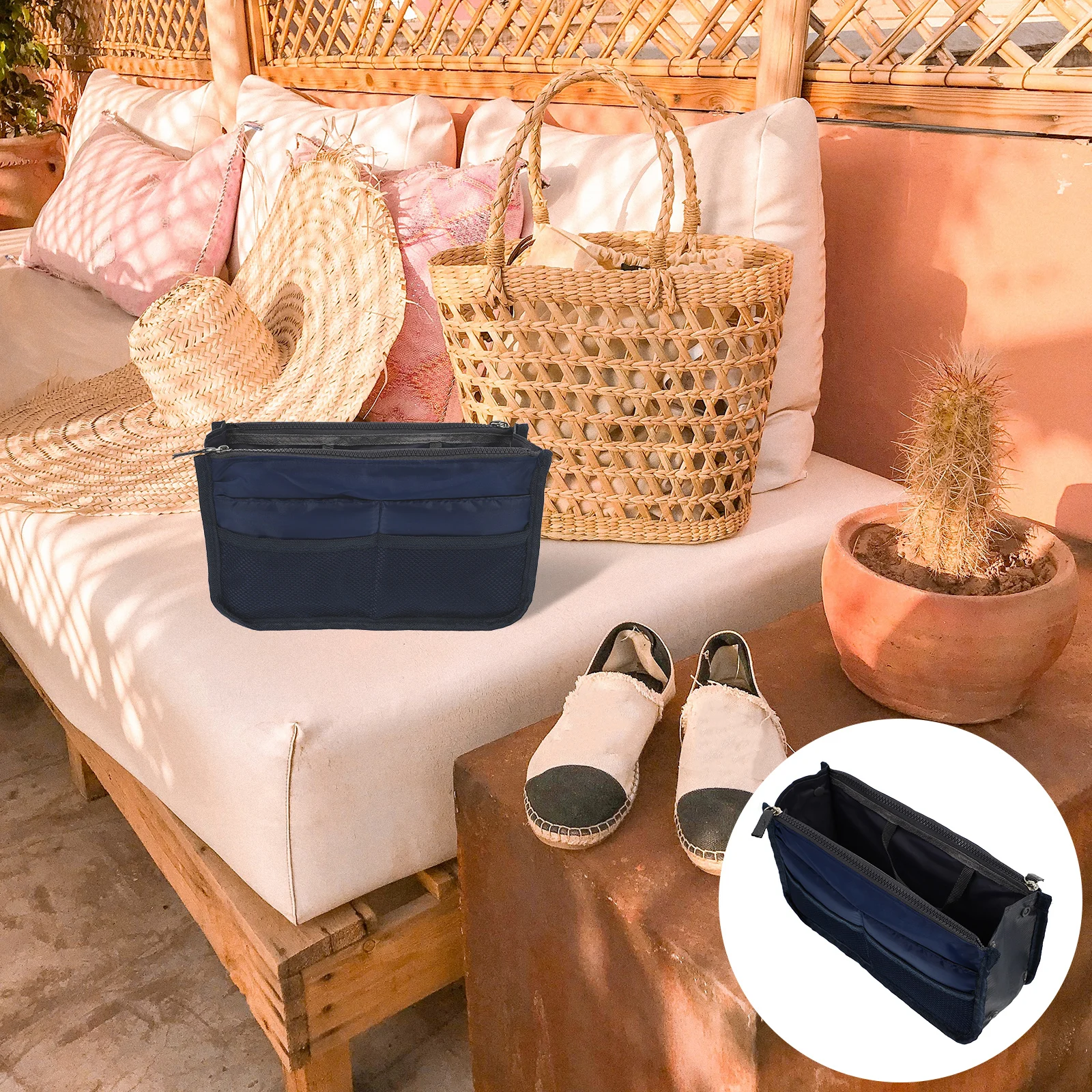 Nylon Liner Large Capacity Storage Bag Travel Outdoor ganizer Purse Insert Toiletries Clutch Wallet Jewelry Glasses
Nylon Liner Large Capacity Storage Bag Travel Outdoor ganizer Purse Insert Toiletries Clutch Wallet Jewelry Glasses
