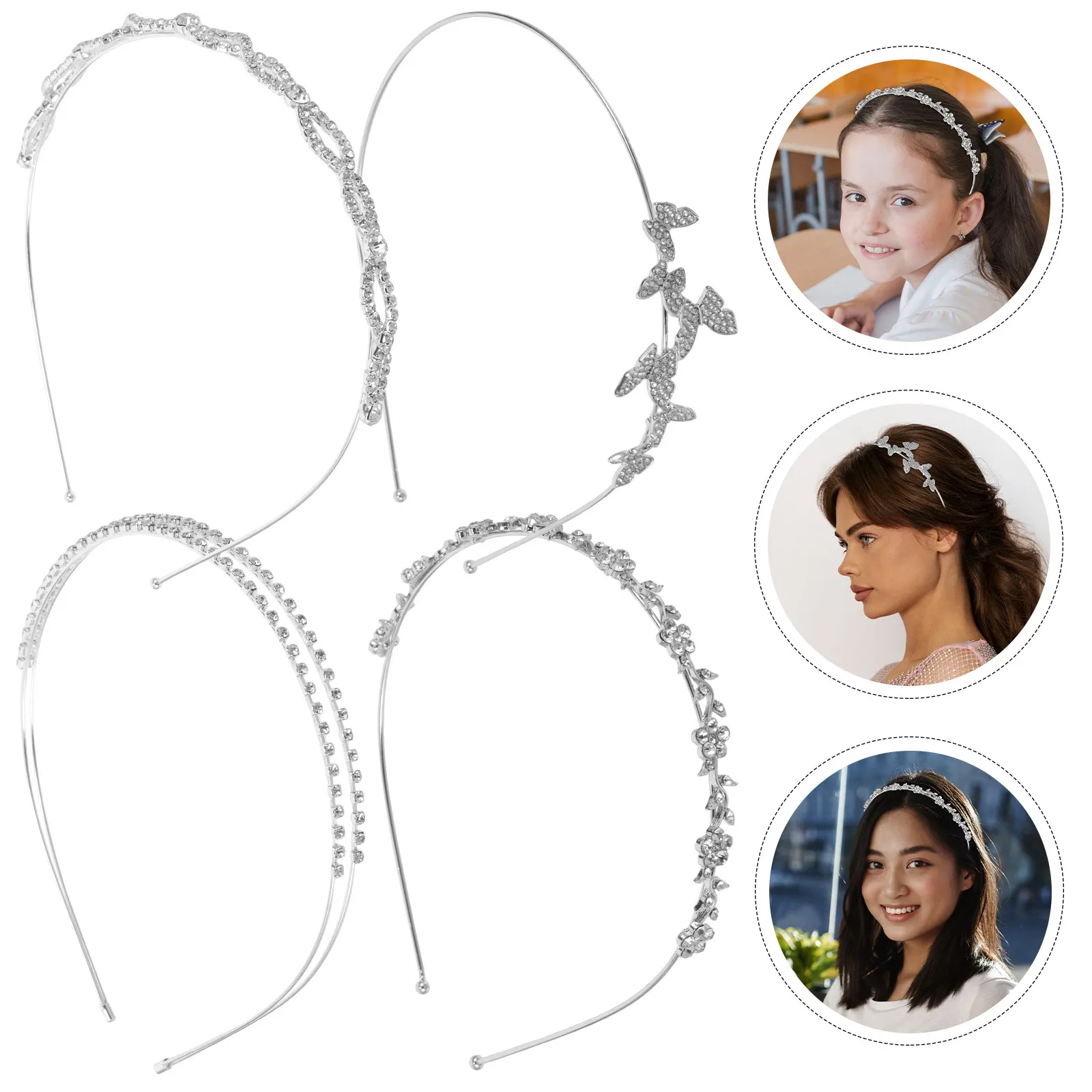 4Pcs Pearl Rhinestones Wedding Headbands Bridal Hairband Comfortable Lightweight Wedding Accessories Sparkly Headpiece for Bride
4Pcs Pearl Rhinestones Wedding Headbands Bridal Hairband Comfortable Lightweight Wedding Accessories Sparkly Headpiece for Bride