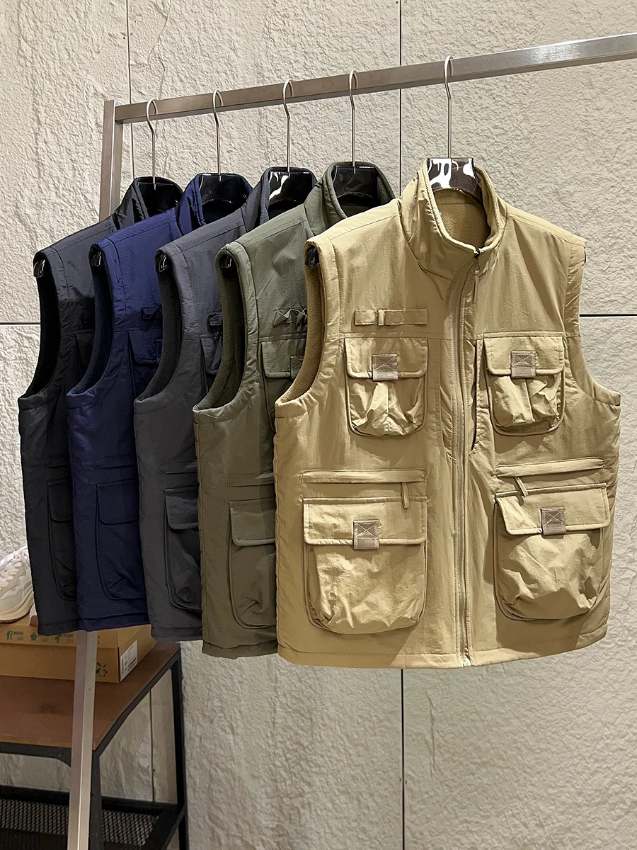 Nordic Versatile Single-Face Wearable Men's Outdoor Workwear Fleece-Lined Warm Stand Collar Vest Autumn Winter Thickened Poly...
Nordic Versatile Single-Face Wearable Men's Outdoor Workwear Fleece-Lined Warm Stand Collar Vest Autumn Winter Thickened Poly...