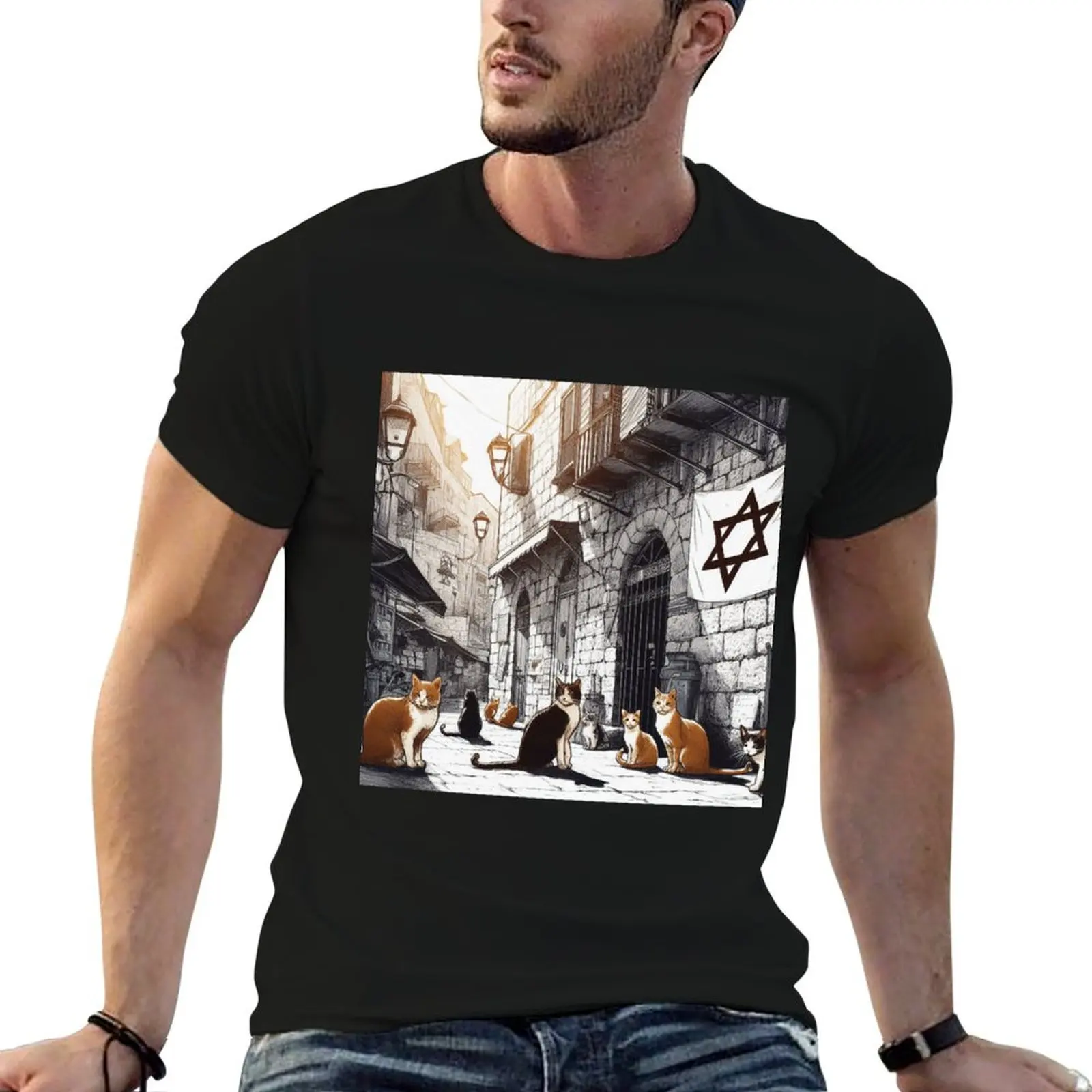 Cats in Jerusalem T-Shirt blue lock for a boy Clothing korean fashion T-shirt men
Cats in Jerusalem T-Shirt blue lock for a boy Clothing korean fashion T-shirt men