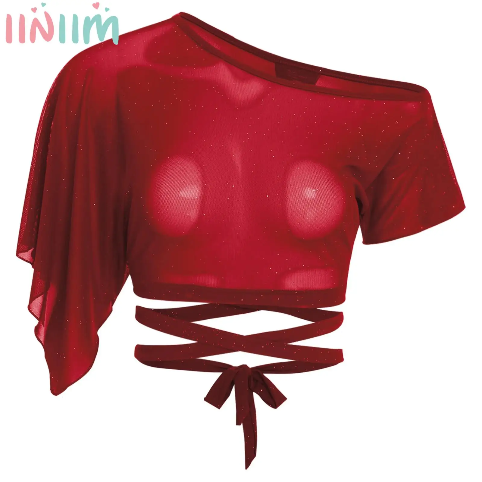 Женский укороченный топ из прозрачной сетки в стиле пэчворк для танцев, асимметричный костюм с короткими рукавами и круглым вырезом на спине, на шнуровке, укороченный костюм для танца живота
Женский укороченный топ из прозрачной сетки в стиле пэчворк для танцев, асимметричный костюм с короткими рукавами и круглым вырезом на спине, на шнуровке, укороченный костюм для танца живота