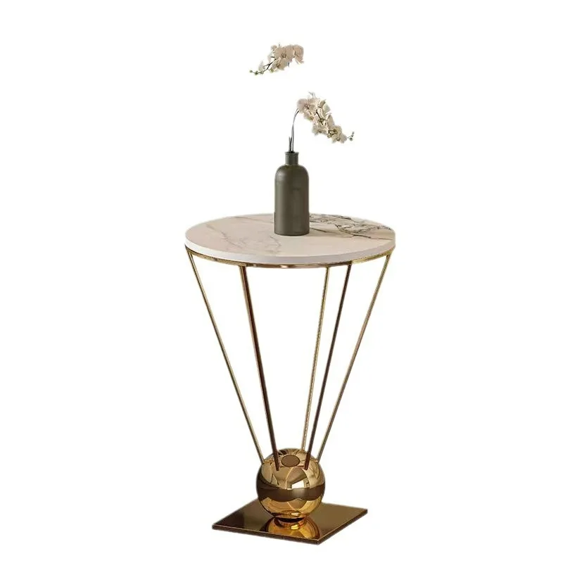 Small round table milk tea drink shop electroplated stainless steel rock slab marble table living room household side table balc
Small round table milk tea drink shop electroplated stainless steel rock slab marble table living room household side table balc