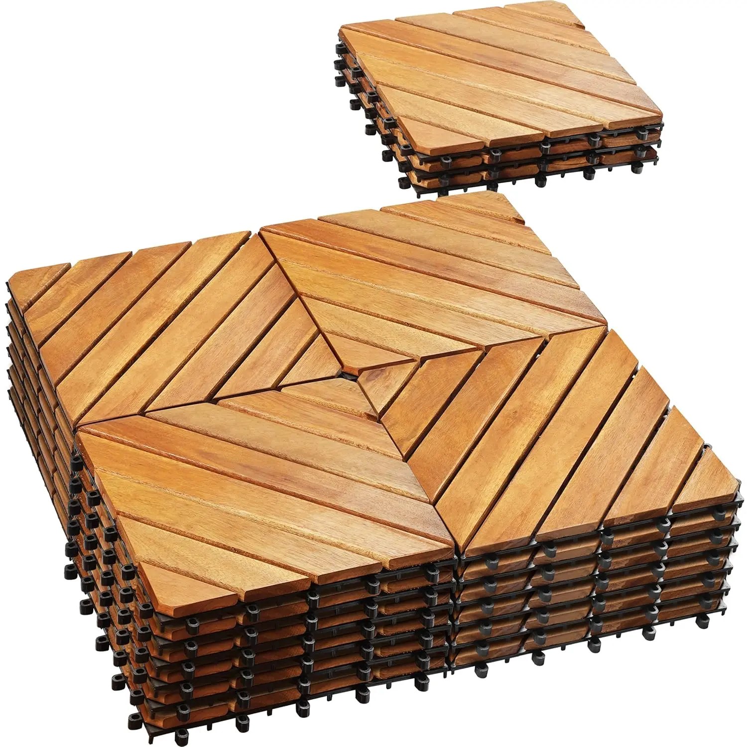 27pc Acacia Deck Tiles 12x12in Interlocking Waterproof Outdoor Flooring Balcony Backyard Garden Pool All Weather, Custom
27pc Acacia Deck Tiles 12x12in Interlocking Waterproof Outdoor Flooring Balcony Backyard Garden Pool All Weather, Custom
