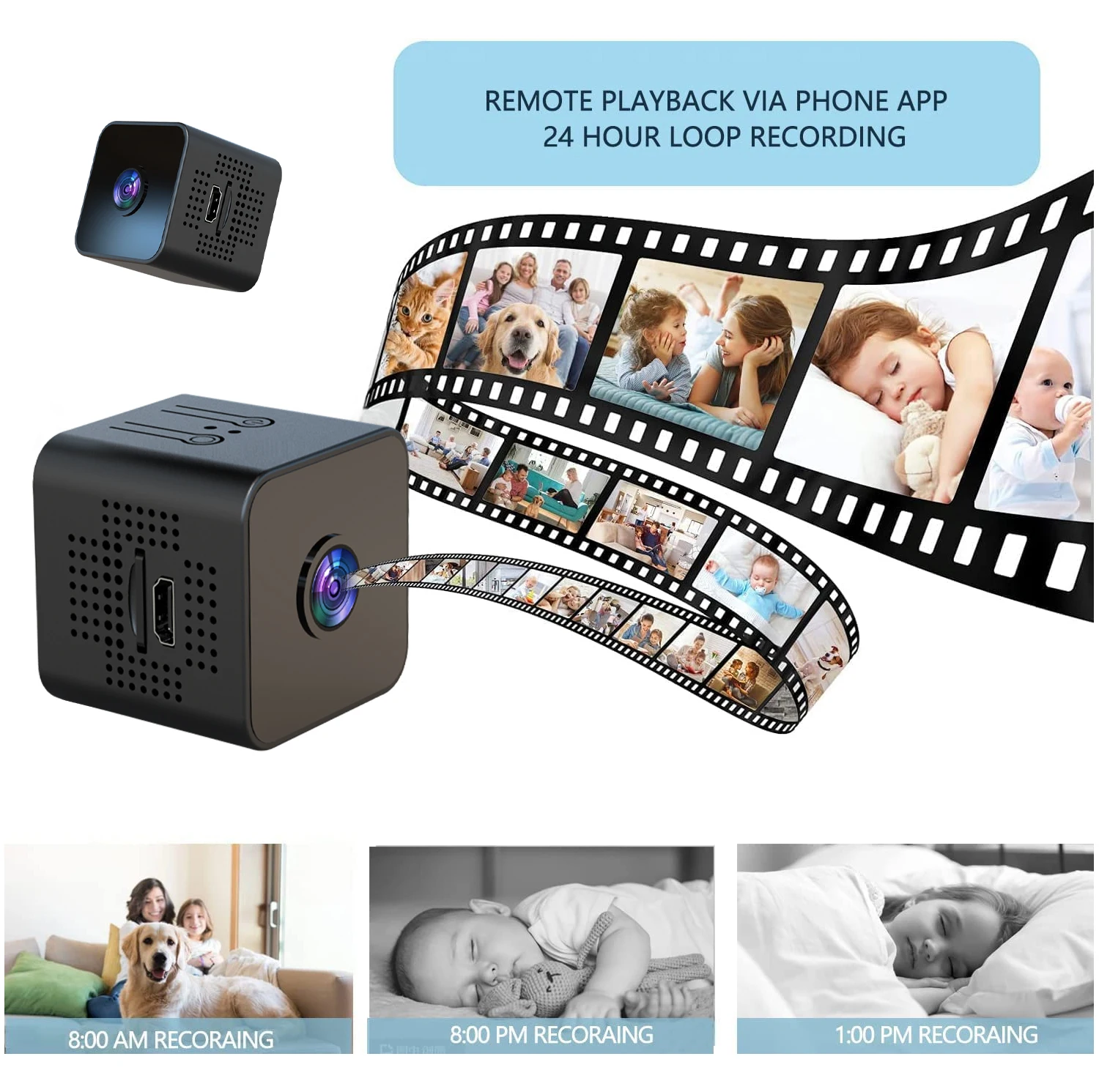 1080P Mini Wifi Camera Night Vision Hidden IP Camera Vision Remote Monitor Portable Wireless Mini Camcorders
1080P Mini Wifi Camera Night Vision Hidden IP Camera Vision Remote Monitor Portable Wireless Mini Camcorders