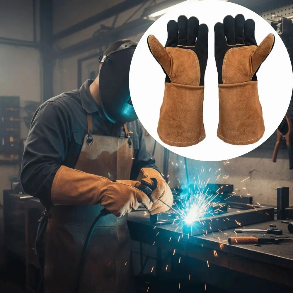 Heat-Resistant Electric Welding Gloves Wear-Resistant Thick Insulating Welding Gloves Long-Term Protective Anti-Splash
Heat-Resistant Electric Welding Gloves Wear-Resistant Thick Insulating Welding Gloves Long-Term Protective Anti-Splash
