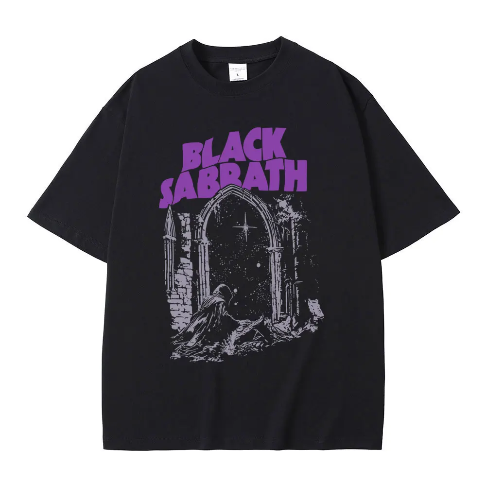 Heavy Metal Rock Band Black Sabbath Graphic T-shirts Men Women Clothing Casual Cotton Vintage T-shirt Men's Oversized T Shirts
Heavy Metal Rock Band Black Sabbath Graphic T-shirts Men Women Clothing Casual Cotton Vintage T-shirt Men's Oversized T Shirts