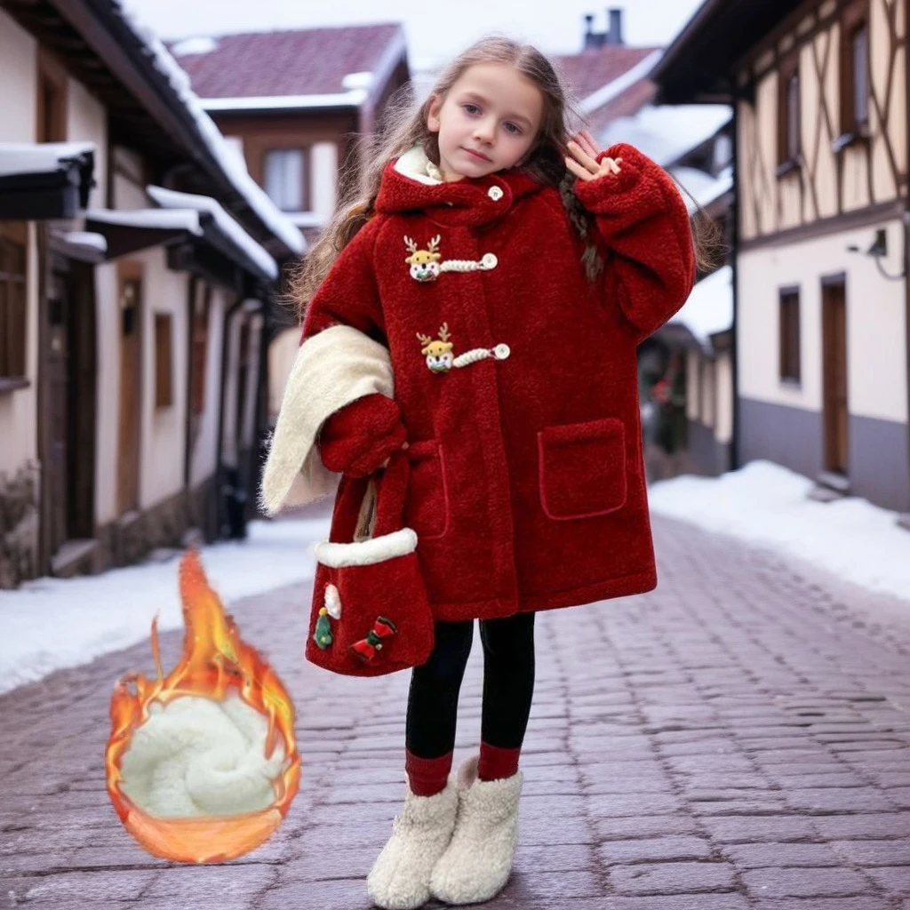 Зимнее пальто для девочек-подростков на флисовой подкладке, теплая красная рождественская плюшевая куртка с оленями для больших детей, повседневная длинная верхняя одежда с капюшоном 10–12 лет
Зимнее пальто для девочек-подростков на флисовой подкладке, теплая красная рождественская плюшевая куртка с оленями для больших детей, повседневная длинная верхняя одежда с капюшоном 10–12 лет