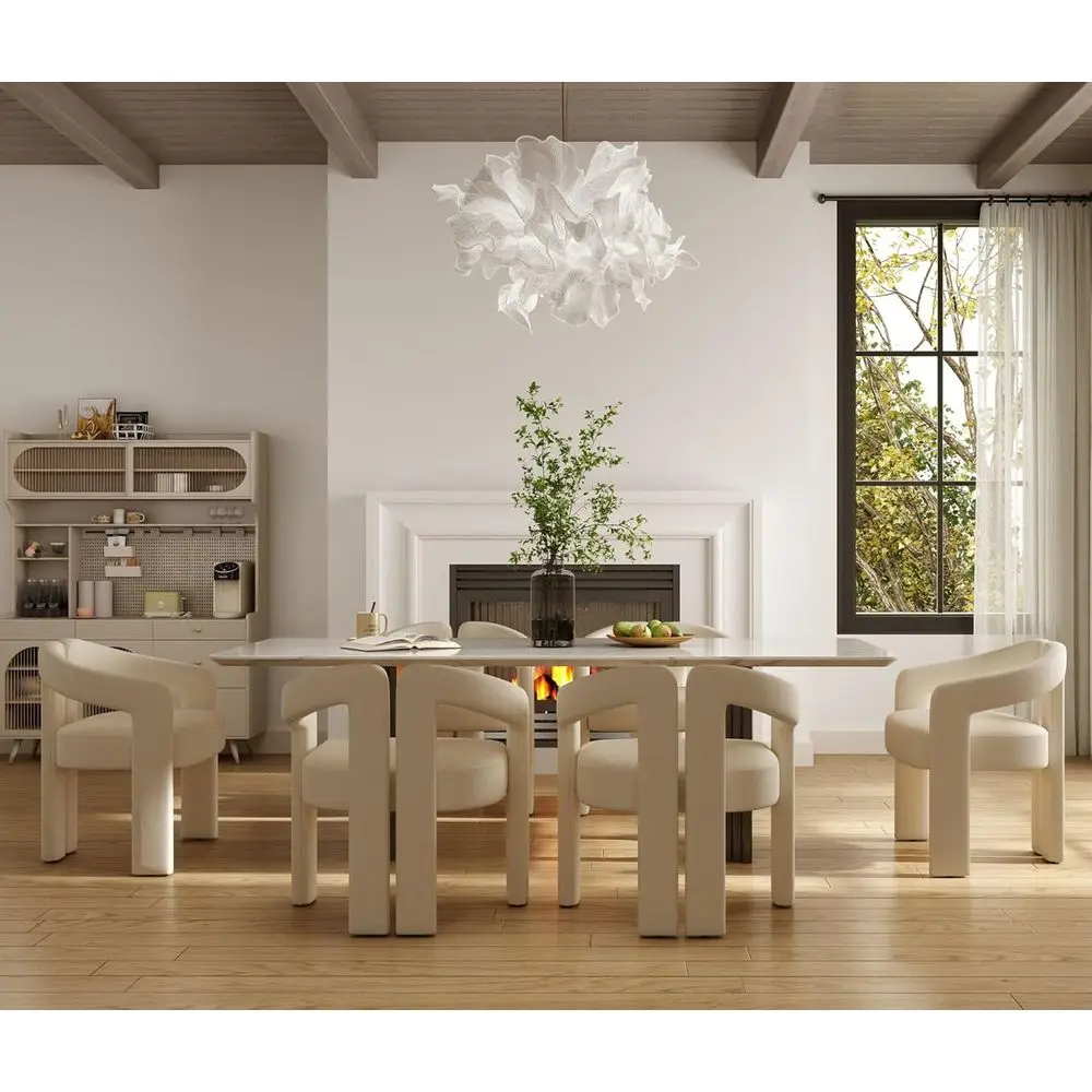 Linen Upholstered Barrel Dining Chairs Set of 6, Comfortable Accent Chairs with Arms for Kitchen, Dining Room, or Bedroom, Beige
Linen Upholstered Barrel Dining Chairs Set of 6, Comfortable Accent Chairs with Arms for Kitchen, Dining Room, or Bedroom, Beige