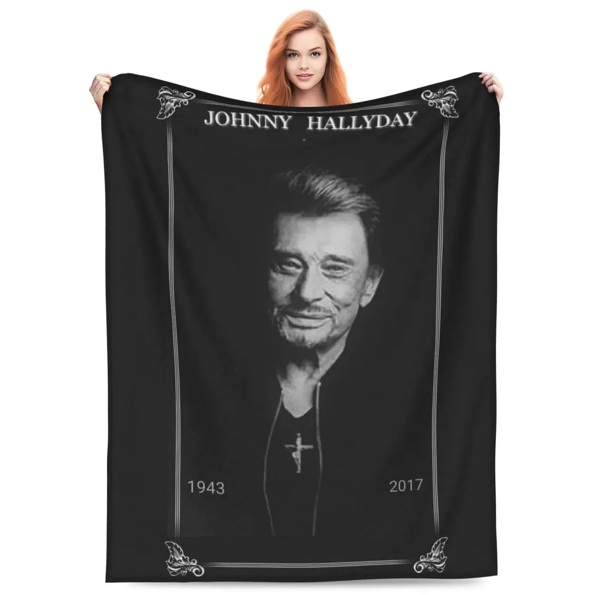 Rock Star Johnny Hallyday Rock'n Roll Blankets Flannel Sofa Throw Blanket Throw Blankets for Home Bedroom Throws Bedspread Quilt
Rock Star Johnny Hallyday Rock'n Roll Blankets Flannel Sofa Throw Blanket Throw Blankets for Home Bedroom Throws Bedspread Quilt