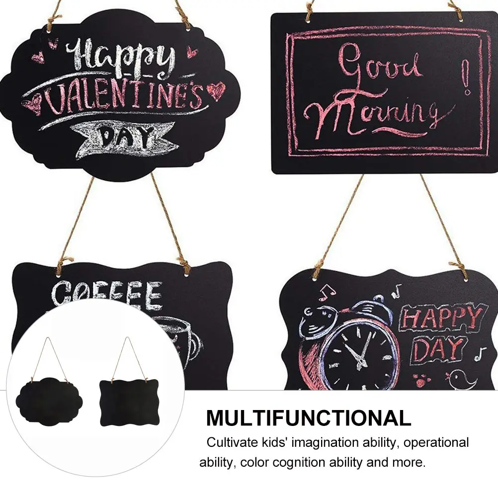 2 Pcs Wooden Blackboard Pendant Small Chalkboard Message Hanging Decor Label Mini Notes Child
2 Pcs Wooden Blackboard Pendant Small Chalkboard Message Hanging Decor Label Mini Notes Child