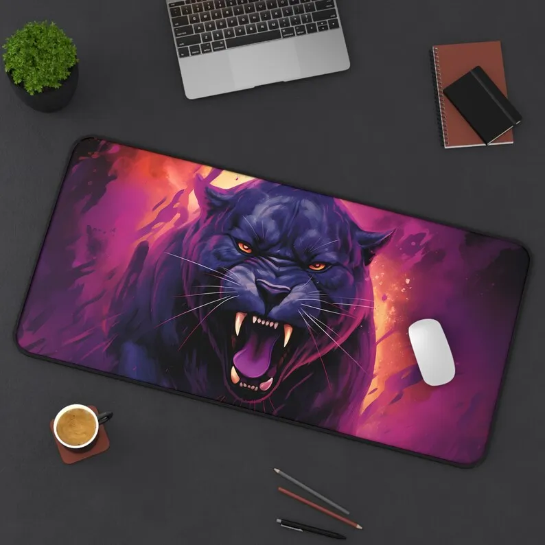 Panther Pattern Mouse Pad, Non-Slip Waterproof Gaming Mouse Pad, Game Desk Decorative Mat, Perfect Gift for Stationery Lovers 
Panther Pattern Mouse Pad, Non-Slip Waterproof Gaming Mouse Pad, Game Desk Decorative Mat, Perfect Gift for Stationery Lovers