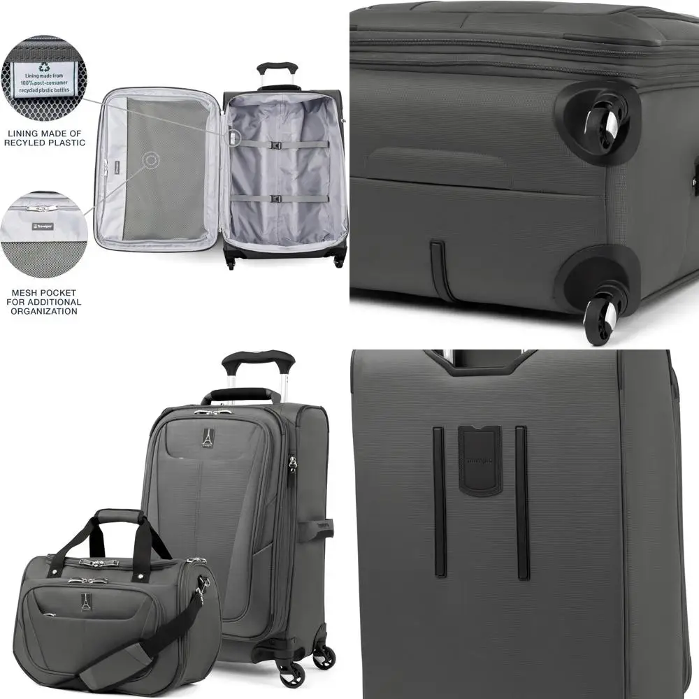 Expandable 2-Piece Carry-On Luggage Set with Spinner Wheels and Underseat Tote, Lightweight Suitcase for Men and Women, Shadow G
Expandable 2-Piece Carry-On Luggage Set with Spinner Wheels and Underseat Tote, Lightweight Suitcase for Men and Women, Shadow G