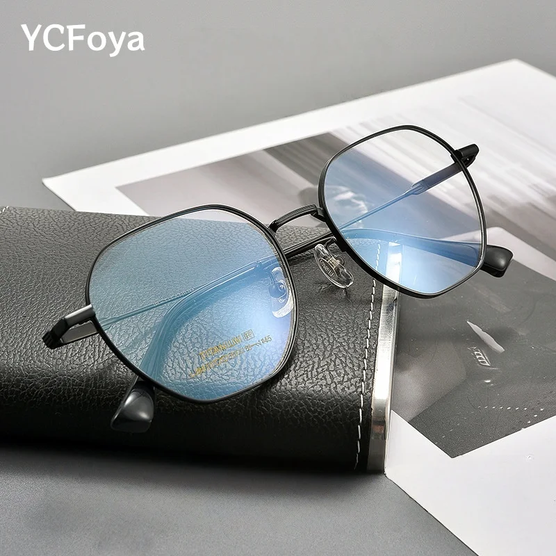 New Men Ultra-light Polygonal Decorate Fashion Eyewear Retro Women Titanium Alloy Optical Prescription Glasses Frame L8810J
New Men Ultra-light Polygonal Decorate Fashion Eyewear Retro Women Titanium Alloy Optical Prescription Glasses Frame L8810J
