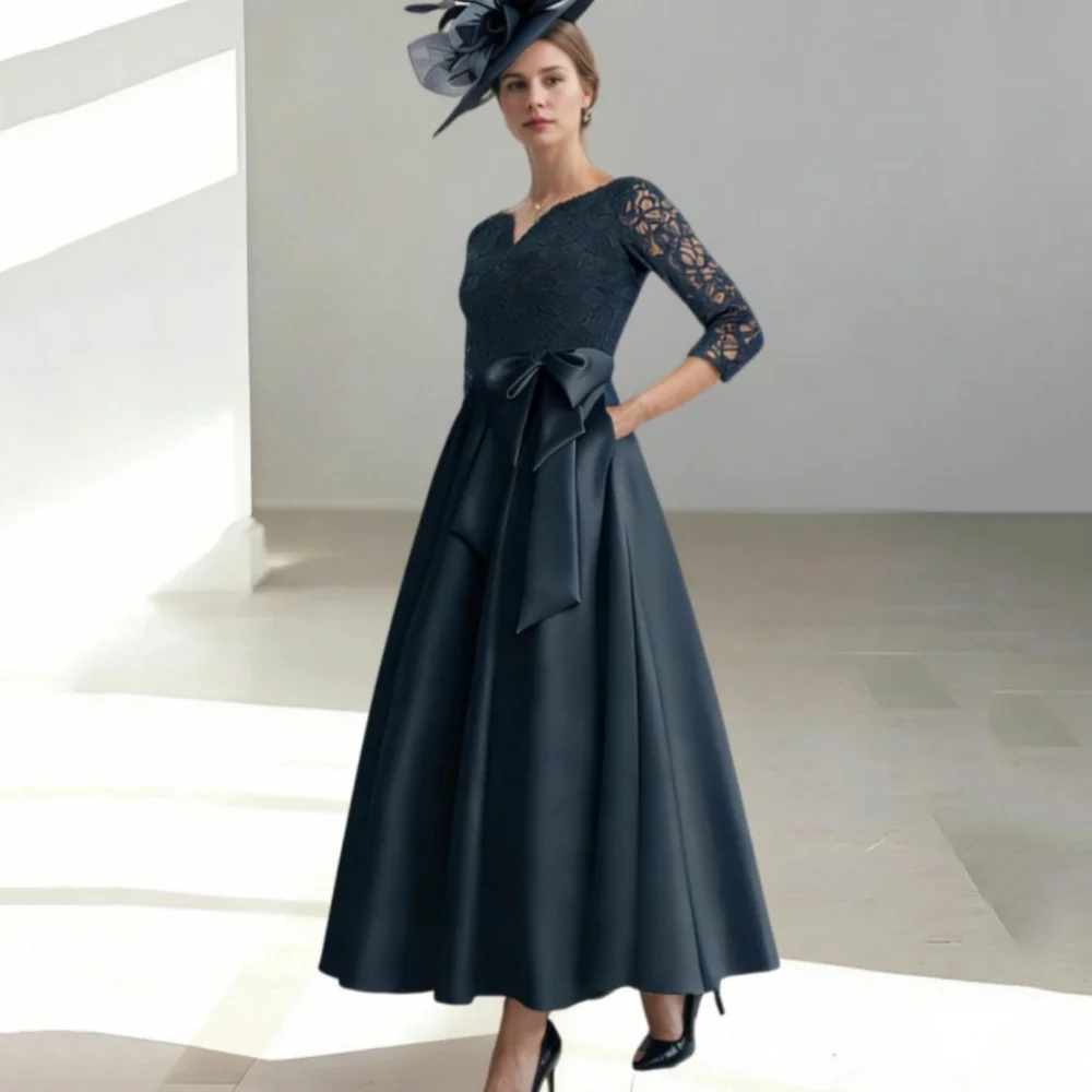 Customized Mother of the Bride Dress Elegant Formal A Line Dress Ankle Length Party Gown Lace V Neck vestido invitada boda
Customized Mother of the Bride Dress Elegant Formal A Line Dress Ankle Length Party Gown Lace V Neck vestido invitada boda