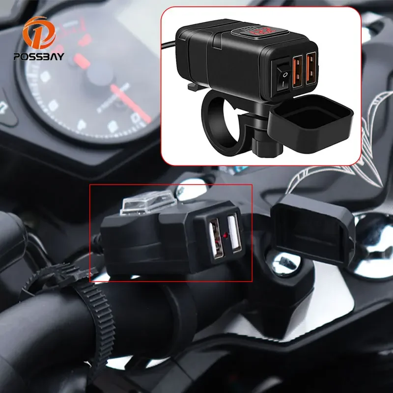 Motorcycles Accessories USB Phone GPS Quick Charger Adapter Motorbike LED 12 V 24 V Waterproof Dual Ports Adapter Supply Socket
Motorcycles Accessories USB Phone GPS Quick Charger Adapter Motorbike LED 12 V 24 V Waterproof Dual Ports Adapter Supply Socket