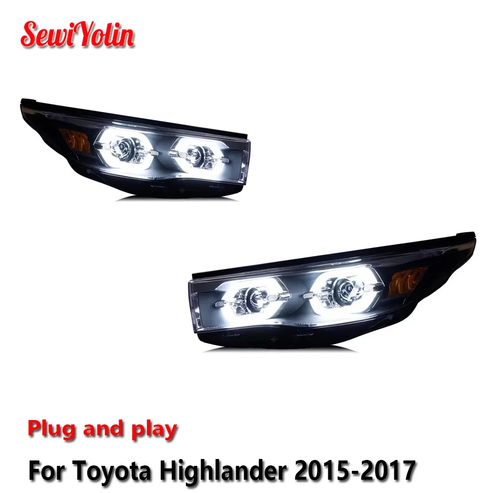 Car LED Headlight Light Assemblies For Toyota Highlander 2015-2017 Auto Fog DRL Brake Turn Signal Lamp Plug and Play
Car LED Headlight Light Assemblies For Toyota Highlander 2015-2017 Auto Fog DRL Brake Turn Signal Lamp Plug and Play