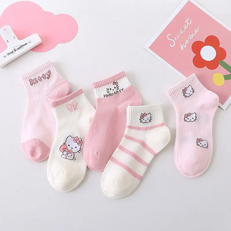5pcs Hello Kitty Anime Kawaii Sanrio Children Casual Cotton Socks Cute Cartoon Mesh Breathable Soft Stocking Gifts for Kids
5pcs Hello Kitty Anime Kawaii Sanrio Children Casual Cotton Socks Cute Cartoon Mesh Breathable Soft Stocking Gifts for Kids