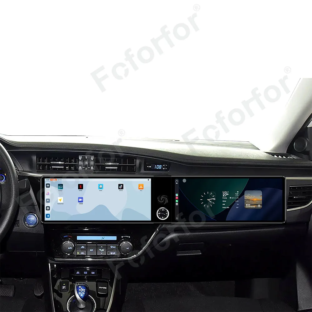 Qualcomm 12,3 "двойной экран Android радио для Toyota Corolla 2014-2016 автомобильная навигация GPS медиаплеер головное устройство стерео DSP
Qualcomm 12,3 "двойной экран Android радио для Toyota Corolla 2014-2016 автомобильная навигация GPS медиаплеер головное устройство стерео DSP