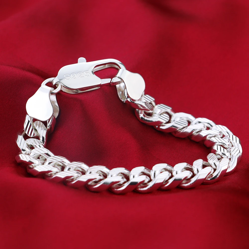 925 Sterling Silver Miami Cuban Link Bracelet 10mm Wide Hip Hop Punk Style Men's Teen Wrist Jewelry Stylish Statement Gift
925 Sterling Silver Miami Cuban Link Bracelet 10mm Wide Hip Hop Punk Style Men's Teen Wrist Jewelry Stylish Statement Gift