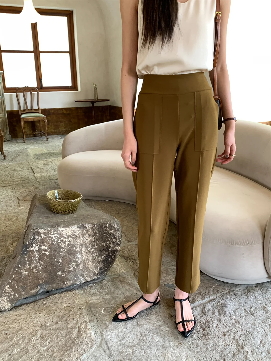 High Waist Slim Fit Casual Pants for Women Commute Style Summer Pure Color Suit Pants Elegant And Slimming
High Waist Slim Fit Casual Pants for Women Commute Style Summer Pure Color Suit Pants Elegant And Slimming