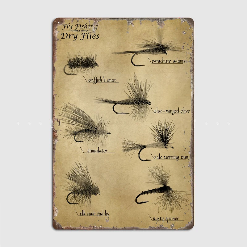 Fly Fishing Dry Flies Metal Sign Mural Painting Cinema Living Room Cinema Funny Tin Sign Poster
Fly Fishing Dry Flies Metal Sign Mural Painting Cinema Living Room Cinema Funny Tin Sign Poster