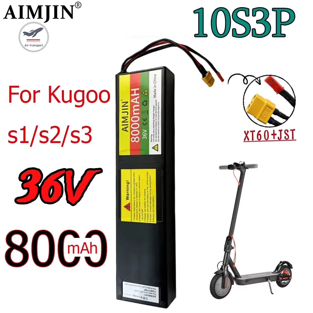 Аккумулятор для электросамоката Kugoo S3, S3 Pro 36V 8000mAh Li-ion, перезаряжаемый, 10S3P, с зарядным устройством 42V 2A
Аккумулятор для электросамоката Kugoo S3, S3 Pro 36V 8000mAh Li-ion, перезаряжаемый, 10S3P, с зарядным устройством 42V 2A