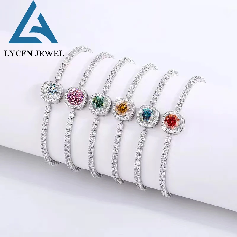 Lycfn 6.5mm Moissanite Diamond Bracelet For Women 925 Sterling Silver with GRA Classic Tennis Bracelets Adjustable Chain Jewelry
Lycfn 6.5mm Moissanite Diamond Bracelet For Women 925 Sterling Silver with GRA Classic Tennis Bracelets Adjustable Chain Jewelry