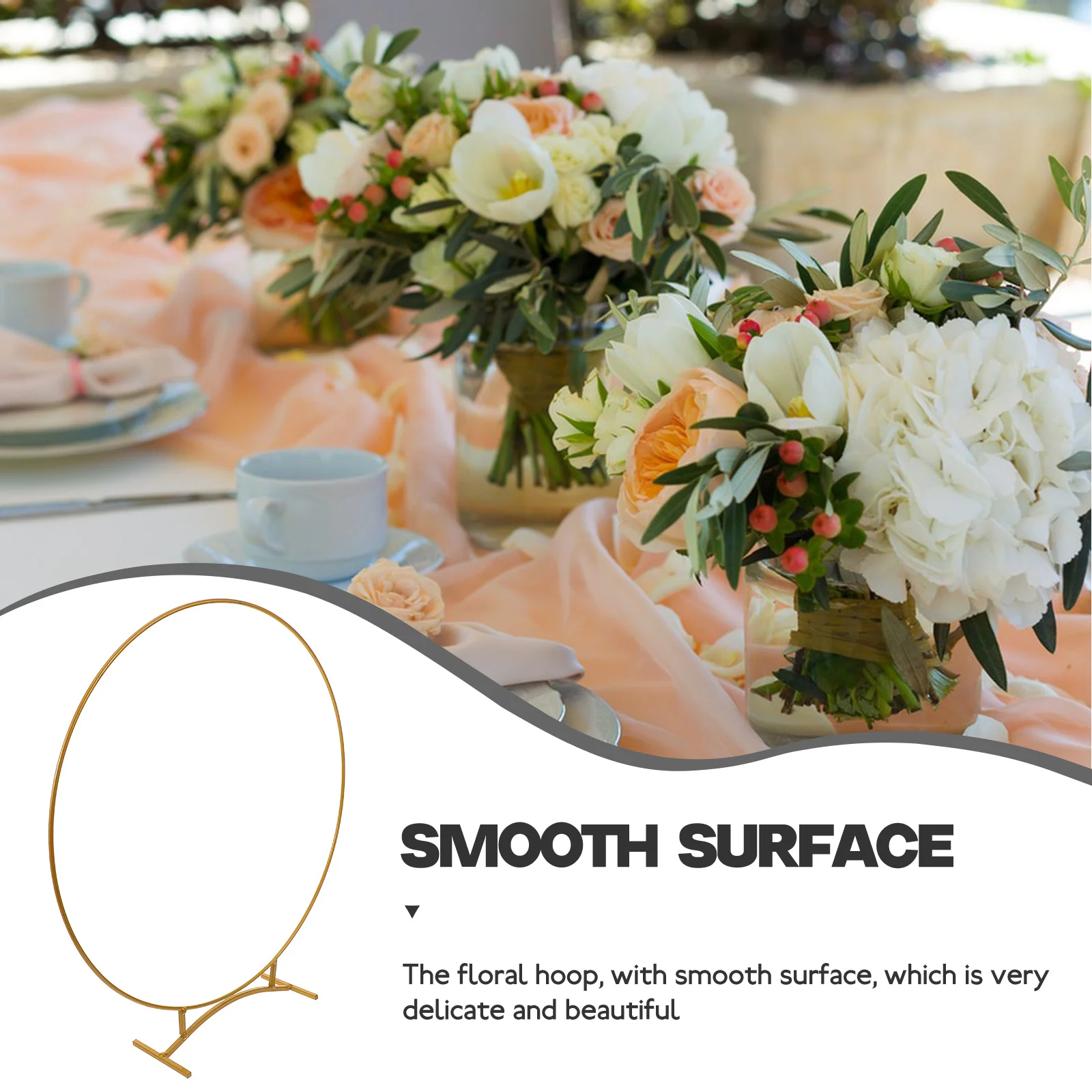 Metal Floral Hoop Wreath Wire Frame Smooth Surface DIY Wedding Garland Table Centerpiece Decoration Metal Floral Hoops
Metal Floral Hoop Wreath Wire Frame Smooth Surface DIY Wedding Garland Table Centerpiece Decoration Metal Floral Hoops