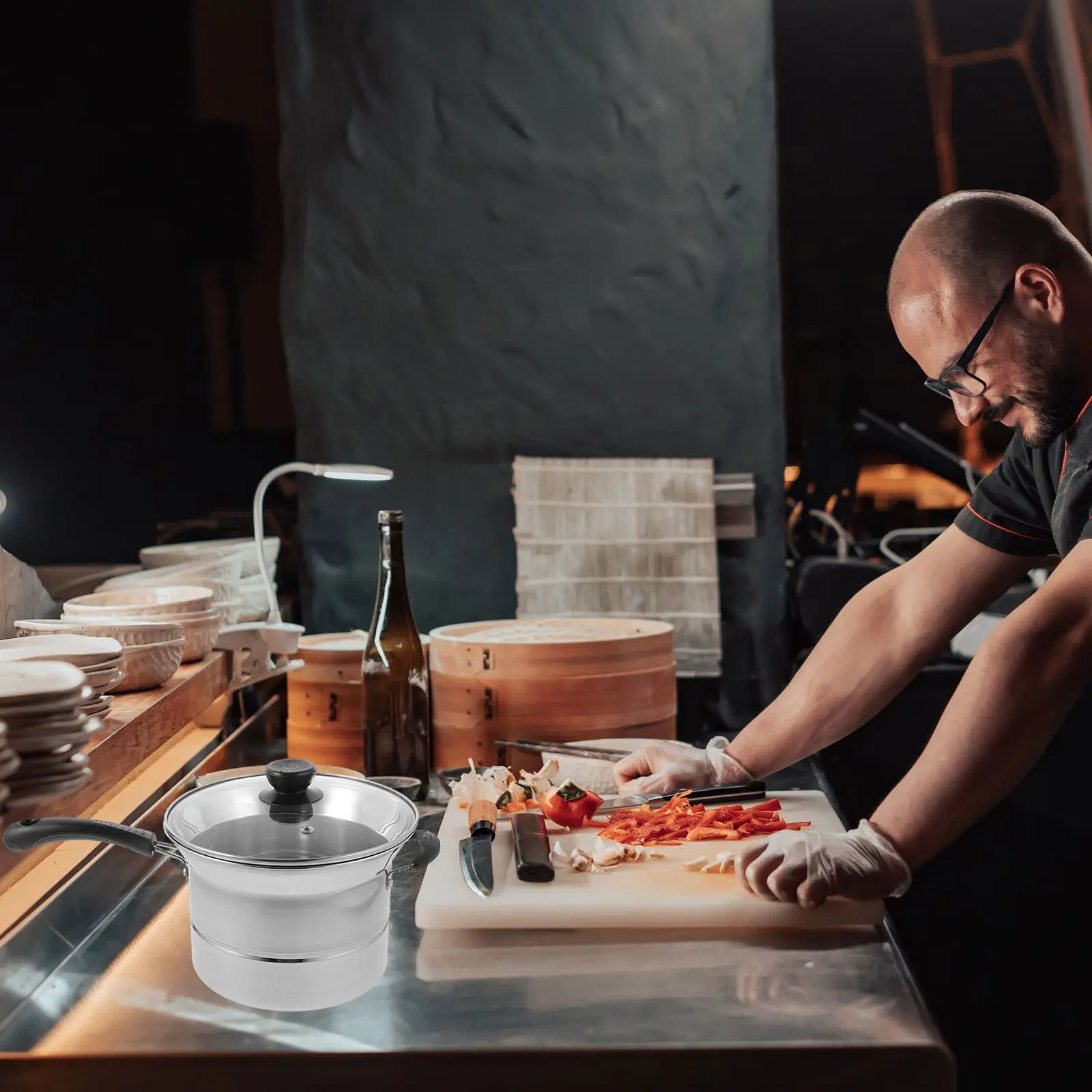 Набор из 1 кастрюли для глубокой жарки из нержавеющей стали с крышкой-корзиной, равномерное распределение тепла, легко чистится, антипригарная поверхность, маленькая кастрюля-сотейник
Набор из 1 кастрюли для глубокой жарки из нержавеющей стали с крышкой-корзиной, равномерное распределение тепла, легко чистится, антипригарная поверхность, маленькая кастрюля-сотейник