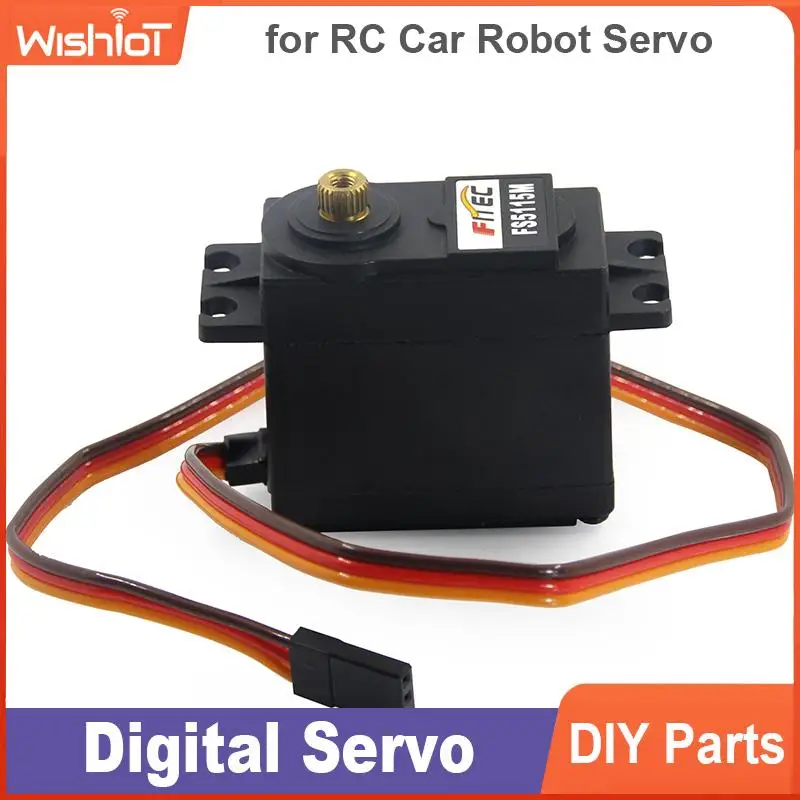 FS5115M 15.5kg.cm Digital Servo High Speed Metal Gear Coreless Motor 180° for RC Car Robot Airplane DIY
FS5115M 15.5kg.cm Digital Servo High Speed Metal Gear Coreless Motor 180° for RC Car Robot Airplane DIY