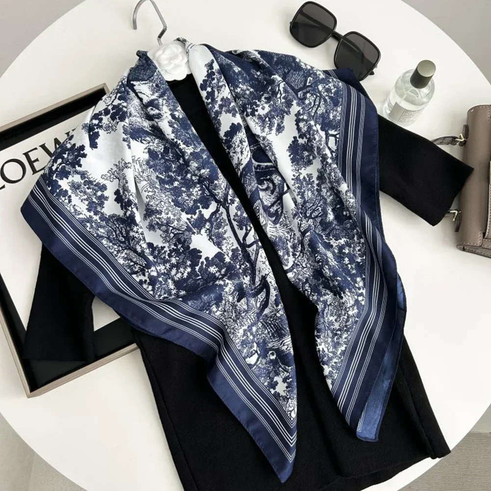 Silk Scarf 90x90cm Luxury BrandDesigner Hair Print Head Large Handkerchief Hijab Shawl Women Bandanna Foulard Muffler Wrap
Silk Scarf 90x90cm Luxury BrandDesigner Hair Print Head Large Handkerchief Hijab Shawl Women Bandanna Foulard Muffler Wrap