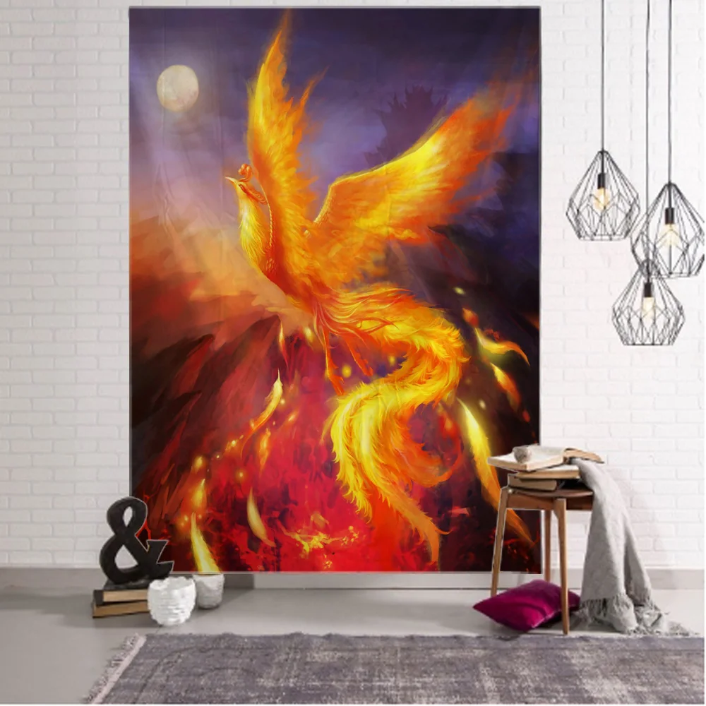 Flame Phoenix Art Tapestry Wall Hanging Home Wall Art Decoration Carpet Hanging at Home Bedroom Living Room Decoration
Flame Phoenix Art Tapestry Wall Hanging Home Wall Art Decoration Carpet Hanging at Home Bedroom Living Room Decoration