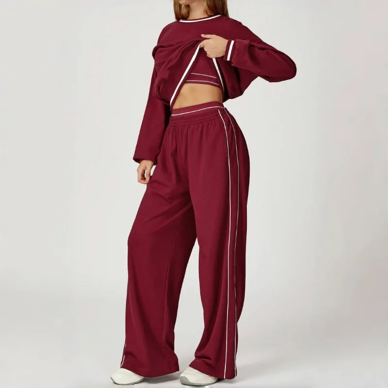 Women's Casual Color Blocked Yoga Set Comfortable and Fashionable Versatile Set Outdoor Sports Running and Leisure Fitness Set
Women's Casual Color Blocked Yoga Set Comfortable and Fashionable Versatile Set Outdoor Sports Running and Leisure Fitness Set