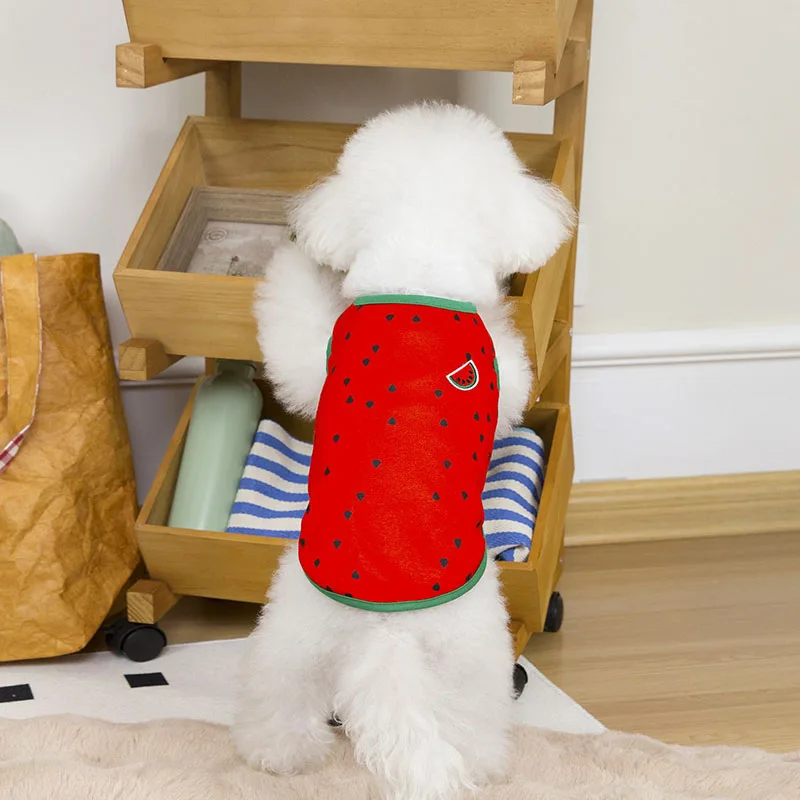 Cool Watermelon Pet Vest Dog Yellow Pineapple Pullover Spring Summer Thin Pomeranian Teddy Breathable Clothes Puppy Clothing
Cool Watermelon Pet Vest Dog Yellow Pineapple Pullover Spring Summer Thin Pomeranian Teddy Breathable Clothes Puppy Clothing