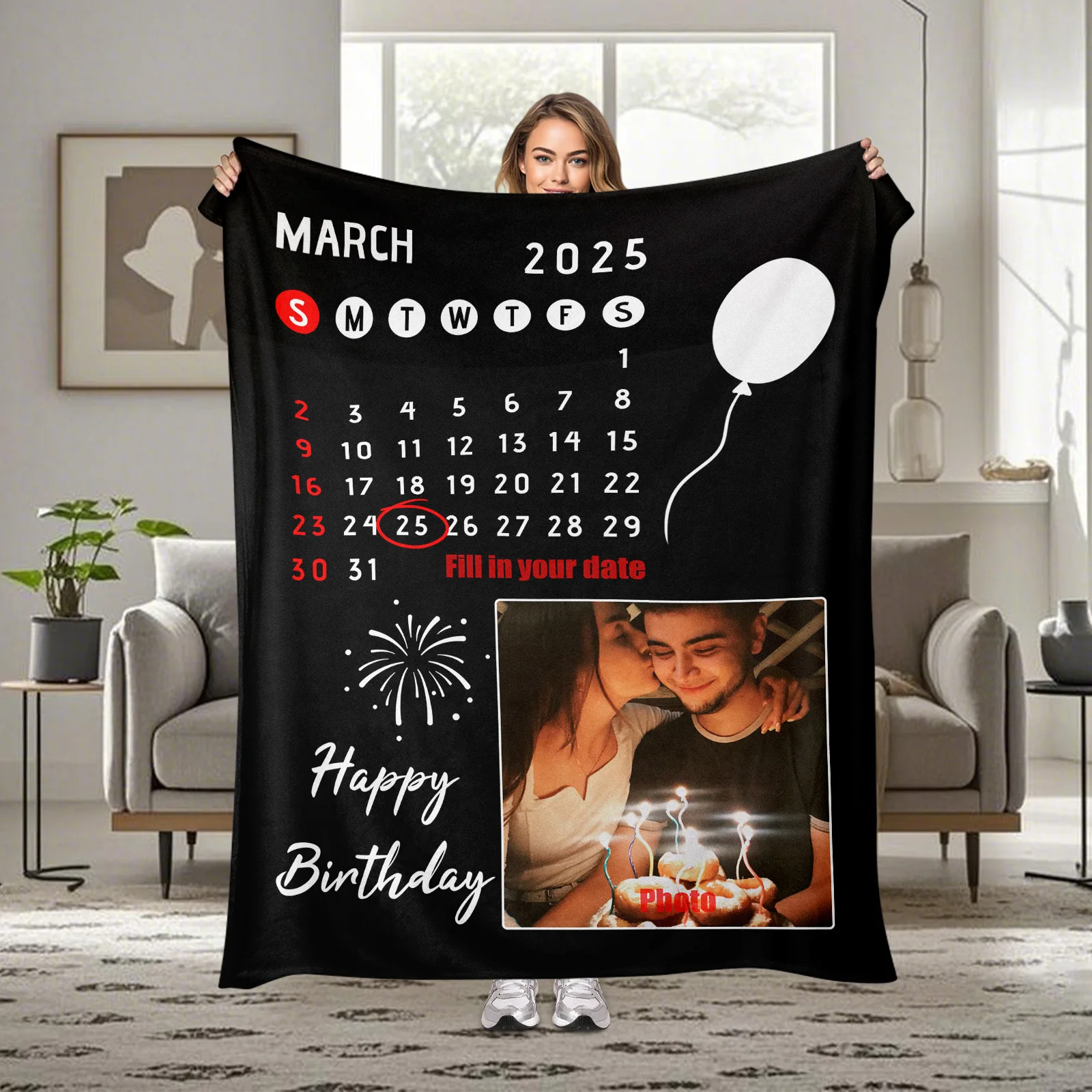Custom Photo Birthday Keepsake Blanket For Unique Gift Idea Warm And Festive Home Decor For Special Occasions
Custom Photo Birthday Keepsake Blanket For Unique Gift Idea Warm And Festive Home Decor For Special Occasions