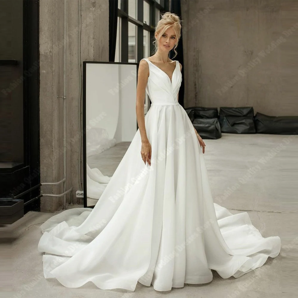2025 Elegant Women Wedding Dresses Romantic Sexy A-Line Gowns Elegant Sweetheart Collar Party Vestidos De Novias 2025 Customized
2025 Elegant Women Wedding Dresses Romantic Sexy A-Line Gowns Elegant Sweetheart Collar Party Vestidos De Novias 2025 Customized