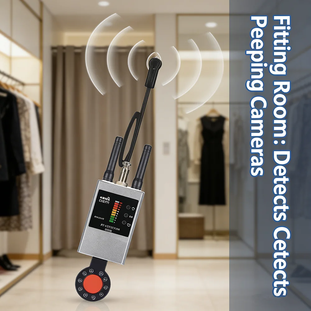 Wireless RF Signal Detector Anti Wiretapping Mini GPS Camera Finder Tracker Hotel Anti Candid Camera Bug Scanner Security