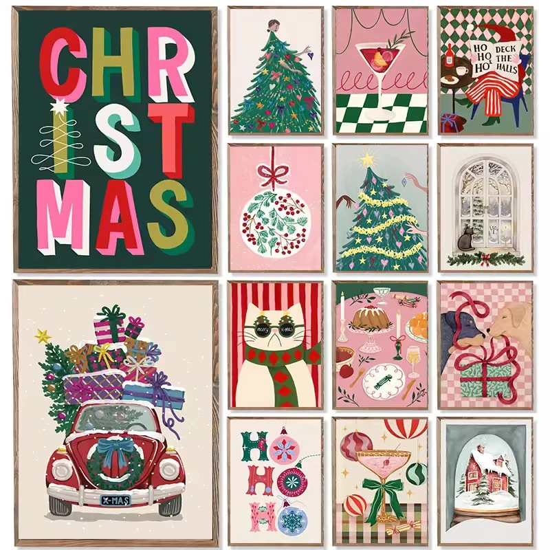 Modern Simple Wall Art Christmas Tree Father Christmas HD Canvas Print Abstract Poster Home Living Room Bedroom Decoration
Modern Simple Wall Art Christmas Tree Father Christmas HD Canvas Print Abstract Poster Home Living Room Bedroom Decoration