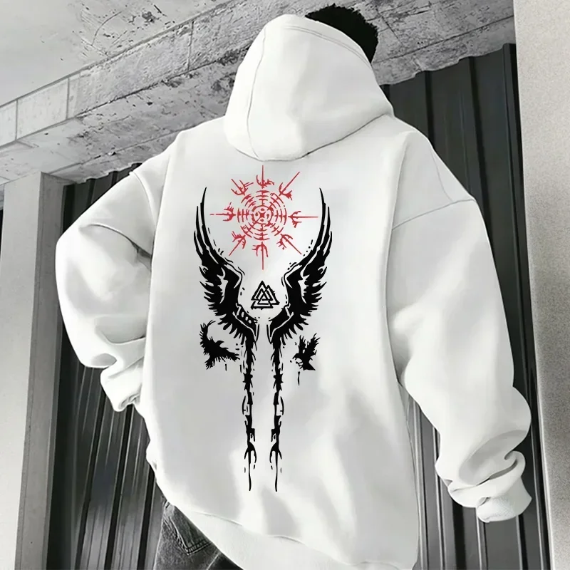 Ancient Viking Raven Print Hoodie for Man 2025 Fall/Winter New Arrival Hooded Sweatshirt Urban Casual Fashion Male Sporty Coats
Ancient Viking Raven Print Hoodie for Man 2025 Fall/Winter New Arrival Hooded Sweatshirt Urban Casual Fashion Male Sporty Coats