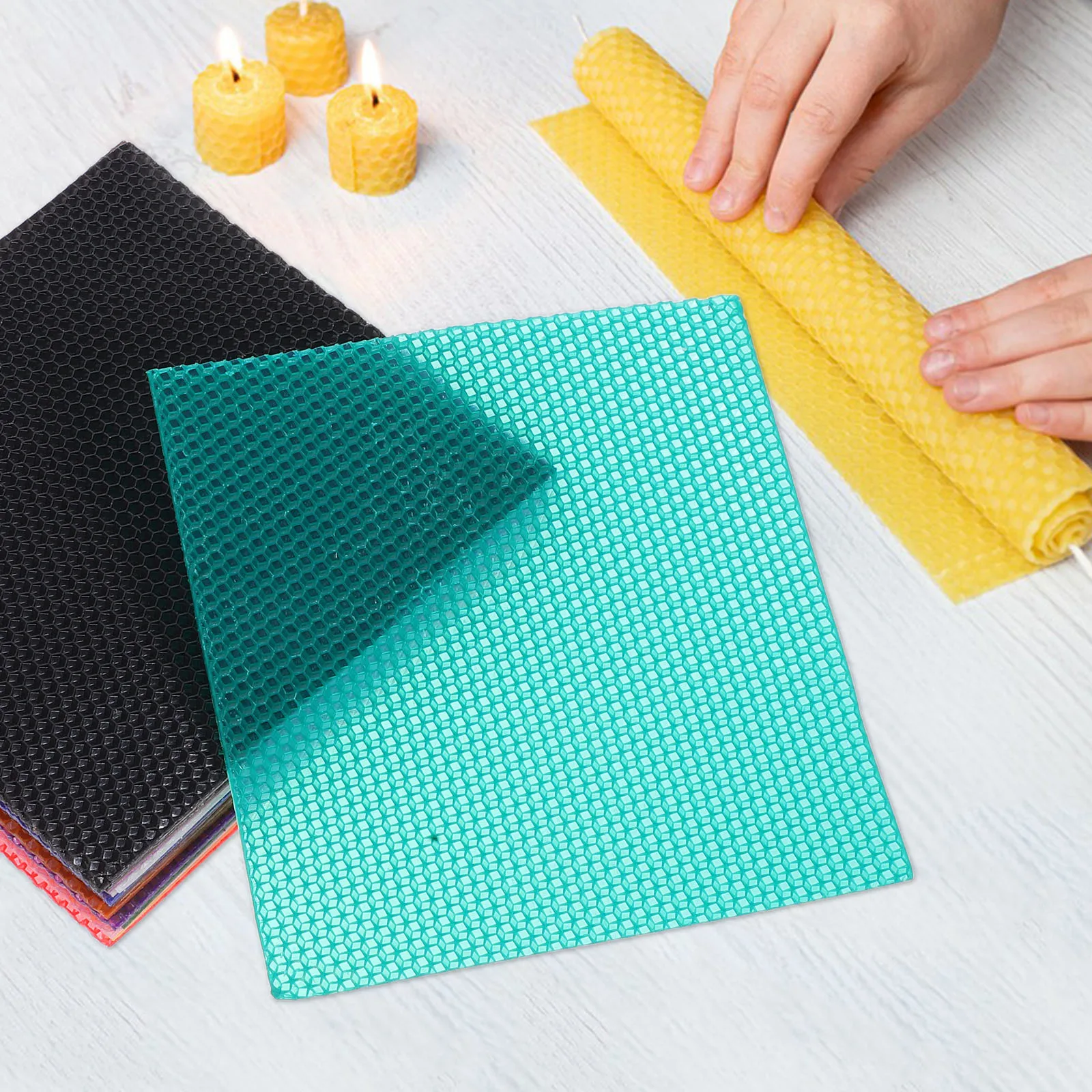 1 set 1 Set Beeswax Sheets For Diy Making Pre-Cut Honeycomb Wax Craft Supplies Burn Evenly Festival Party Wedding Decor
1 set 1 Set Beeswax Sheets For Diy Making Pre-Cut Honeycomb Wax Craft Supplies Burn Evenly Festival Party Wedding Decor