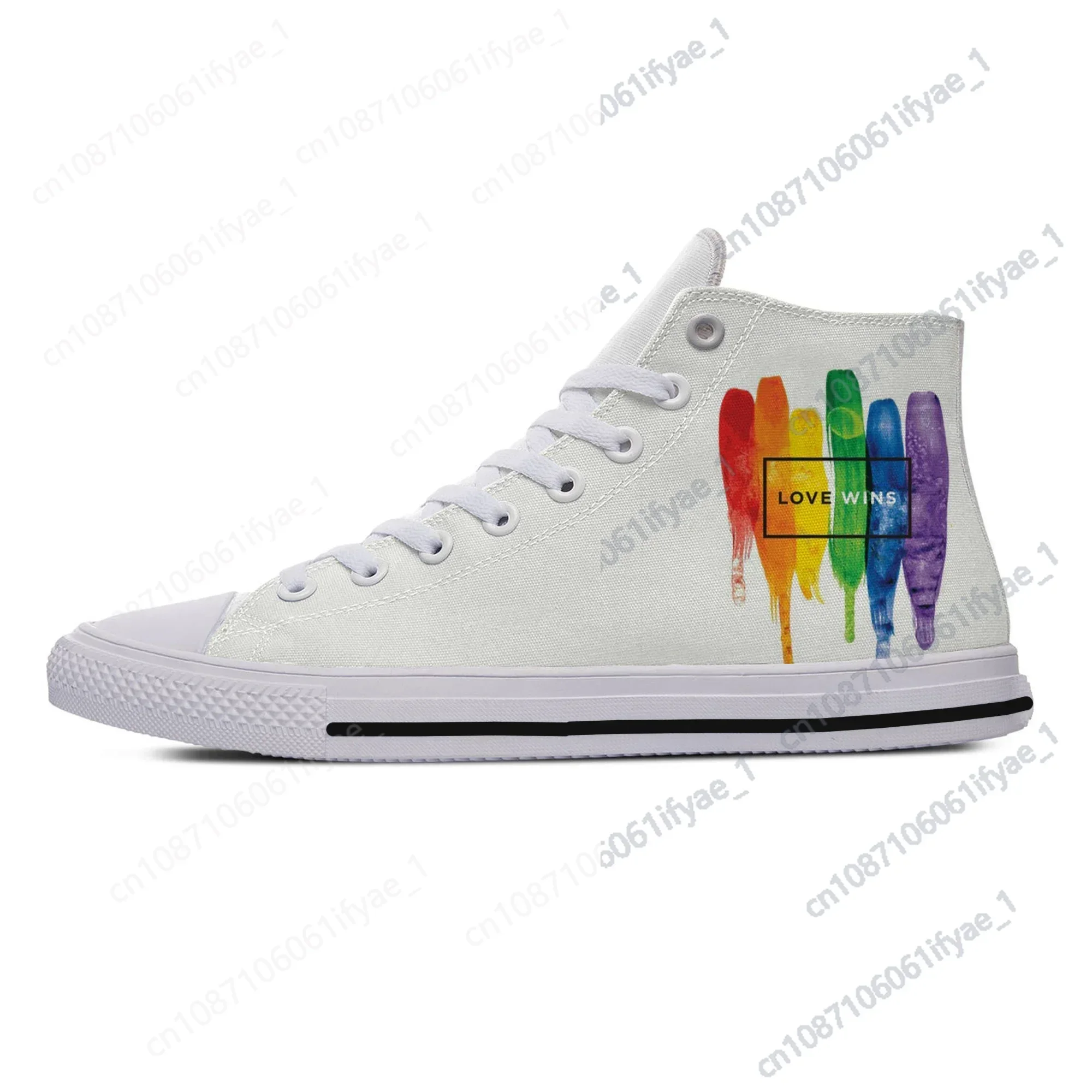 Hot New Summer Love Wins Rainbow Retro Novelty Design Lightweight High Top Canvas Shoes Men Women Casual Sneakers Board Shoes
Hot New Summer Love Wins Rainbow Retro Novelty Design Lightweight High Top Canvas Shoes Men Women Casual Sneakers Board Shoes