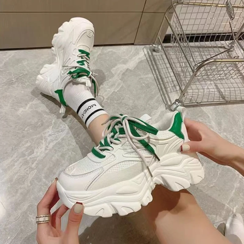 2026 Spring Summer New Women Fashion Platform Dad Shoes Hidden Wedge Thick Sole Comfortable Casual White Sneakers
2026 Spring Summer New Women Fashion Platform Dad Shoes Hidden Wedge Thick Sole Comfortable Casual White Sneakers