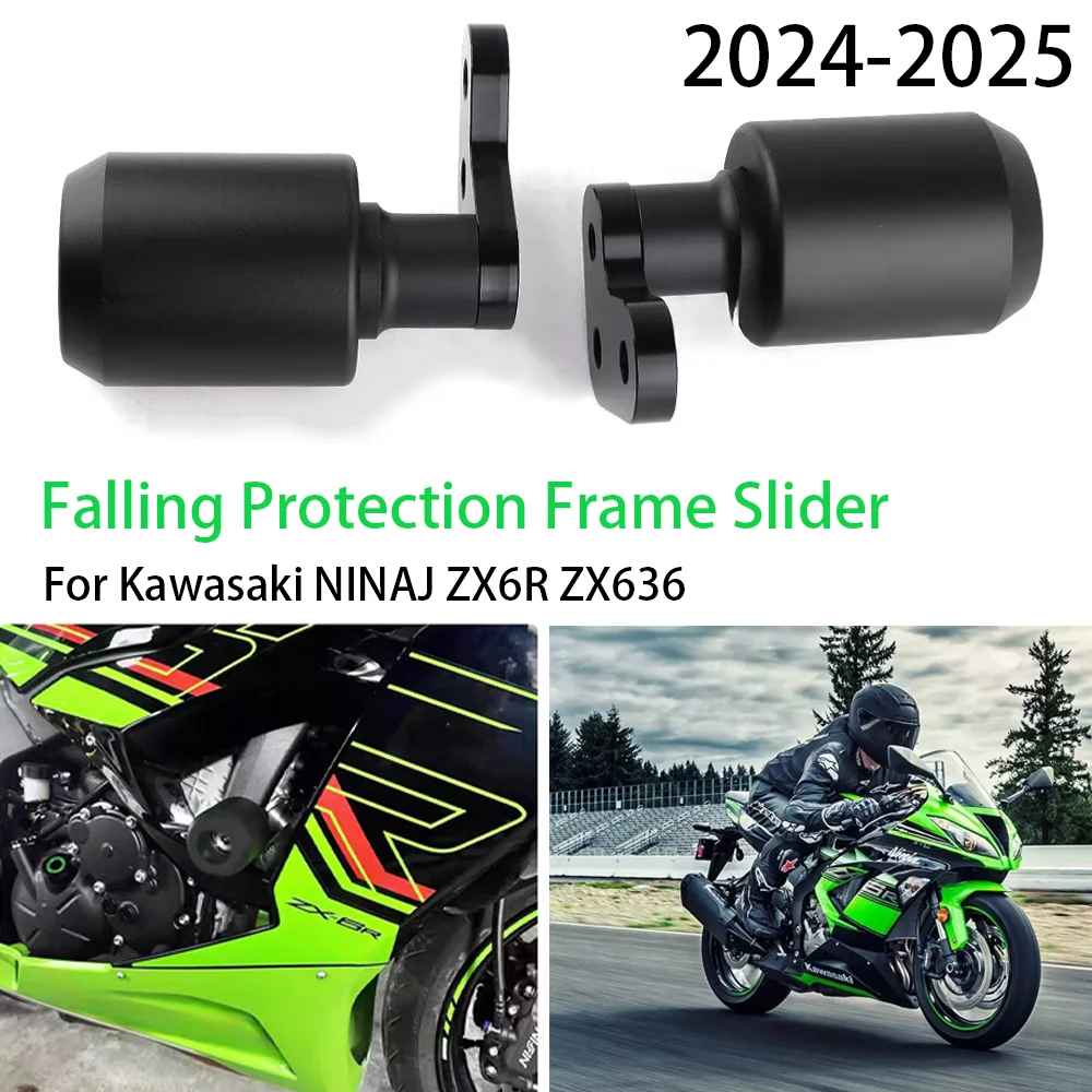 For Kawasaki ZX-6R 2024 2025 NINAJ ZX6R ZX636 Motorcycle CNC Falling Protection Frame Slider Fairing Guard Crash Pad Protector
For Kawasaki ZX-6R 2024 2025 NINAJ ZX6R ZX636 Motorcycle CNC Falling Protection Frame Slider Fairing Guard Crash Pad Protector